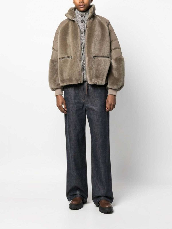 BRUNELLO CUCINELLI WOMEN'S JACKET MPMFS2753_C8474 NWT