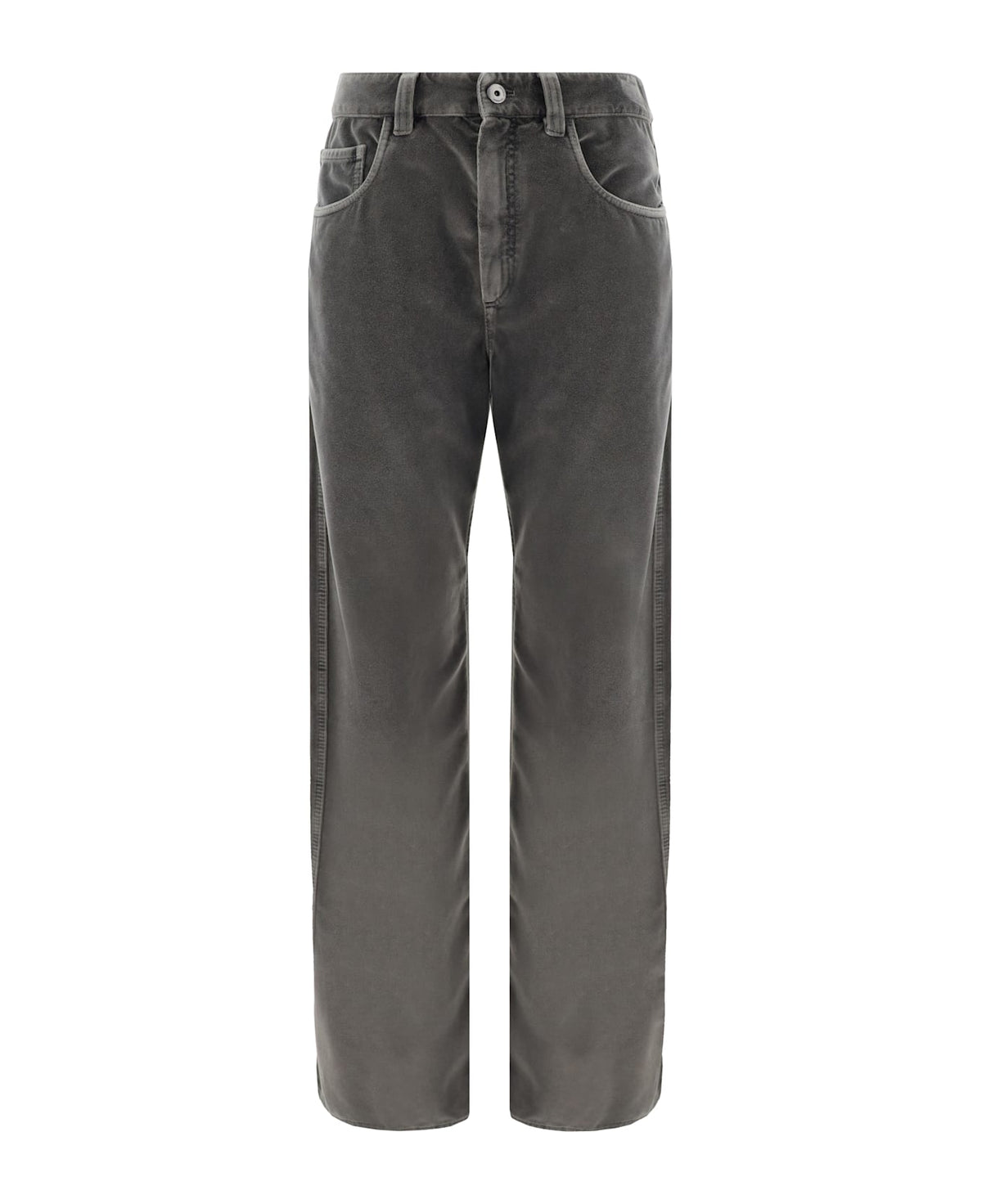 BRUNELLO CUCINELLI WOMEN'S DARK GREY RELAXED TROUSERS
