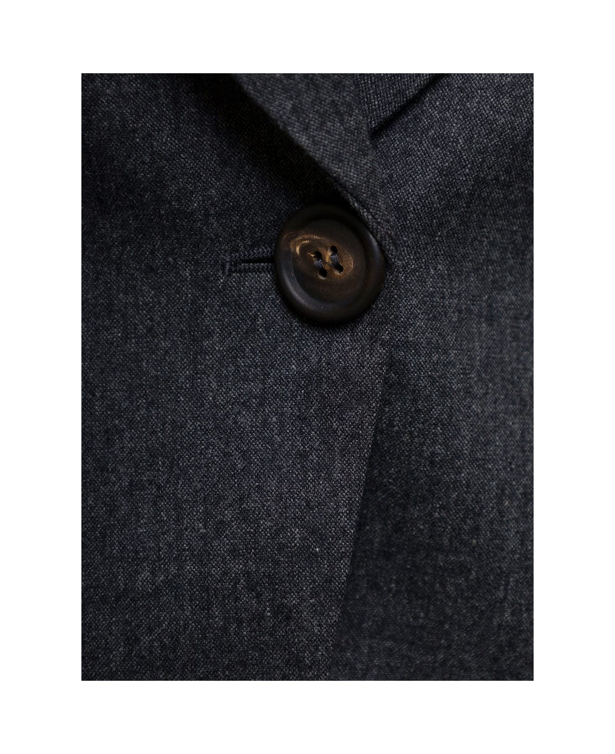 BRUNELLO CUCINELLI WOMEN'S DARK GREY WOOL BLAZER