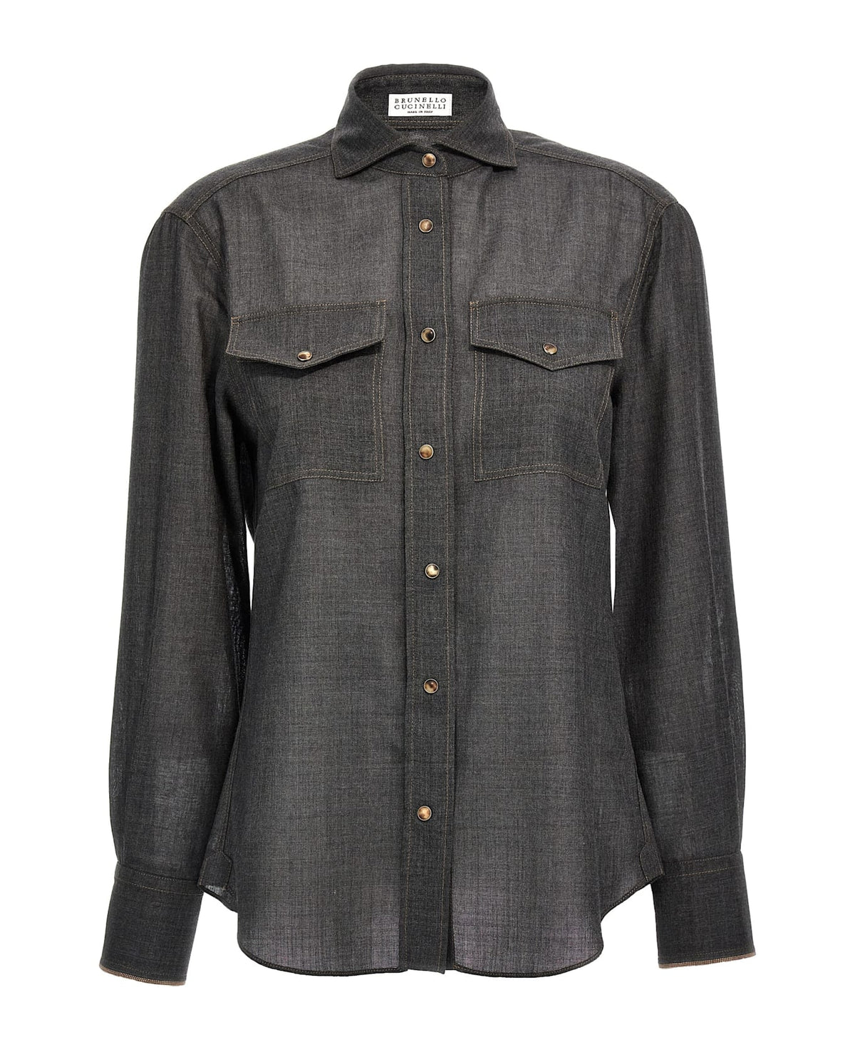BRUNELLO CUCINELLI WOMEN'S SHIRT MD920MJ986_C001 NWT