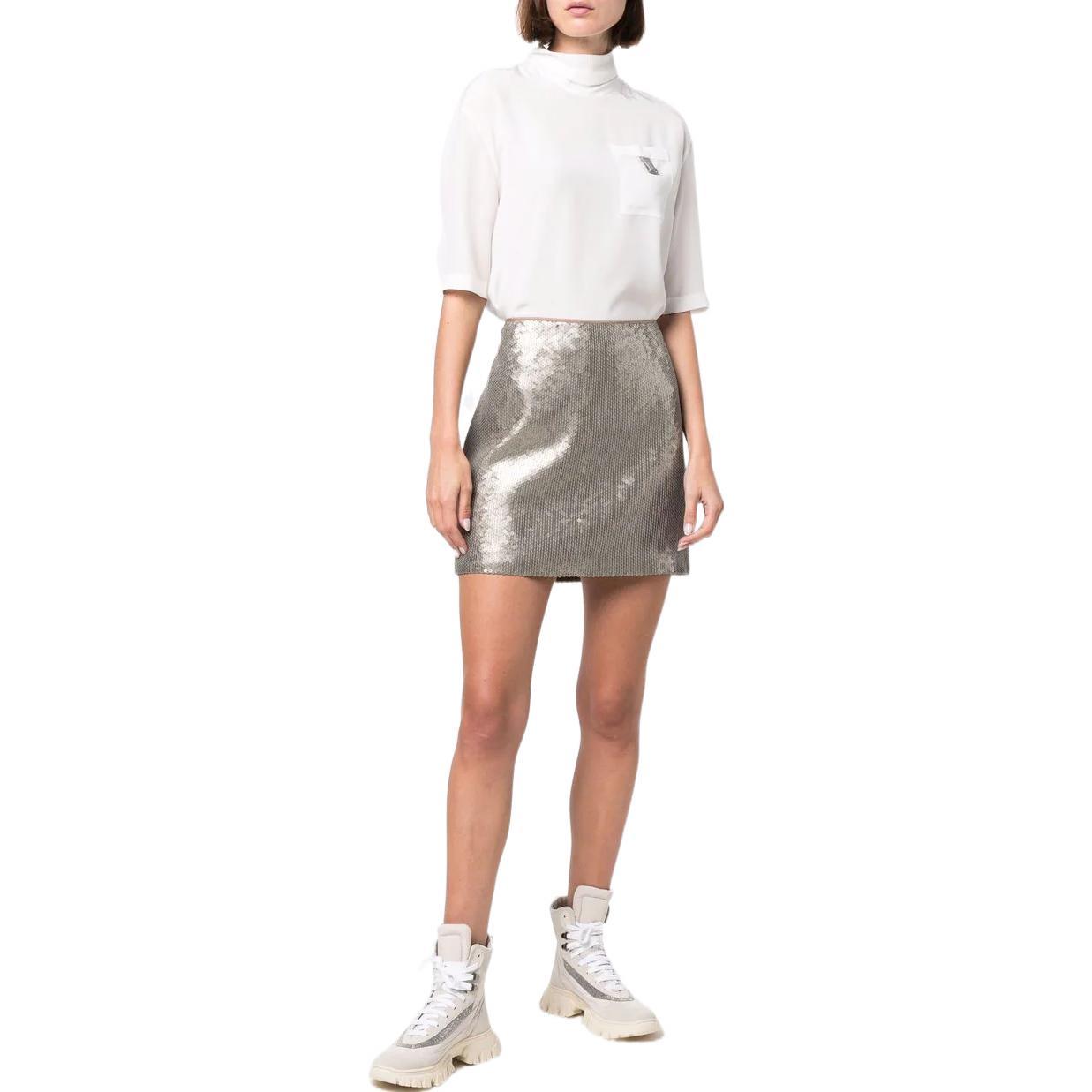 BRUNELLO CUCINELLI WOMEN'S SHIRT MB993BK430_C600 NWT