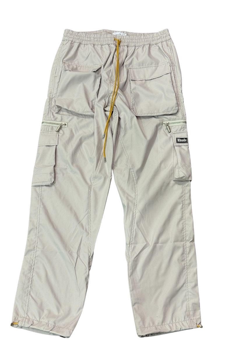Rhude White Cotton Cargo Pants