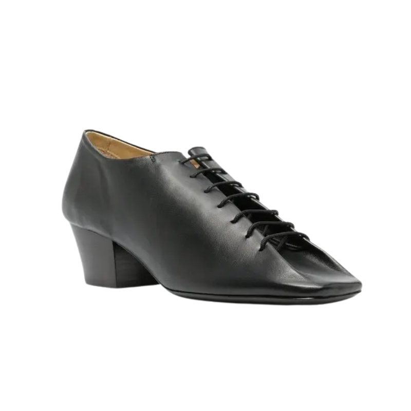 Womens | LEMAIRE Leather Derby Pumps BK999 Black