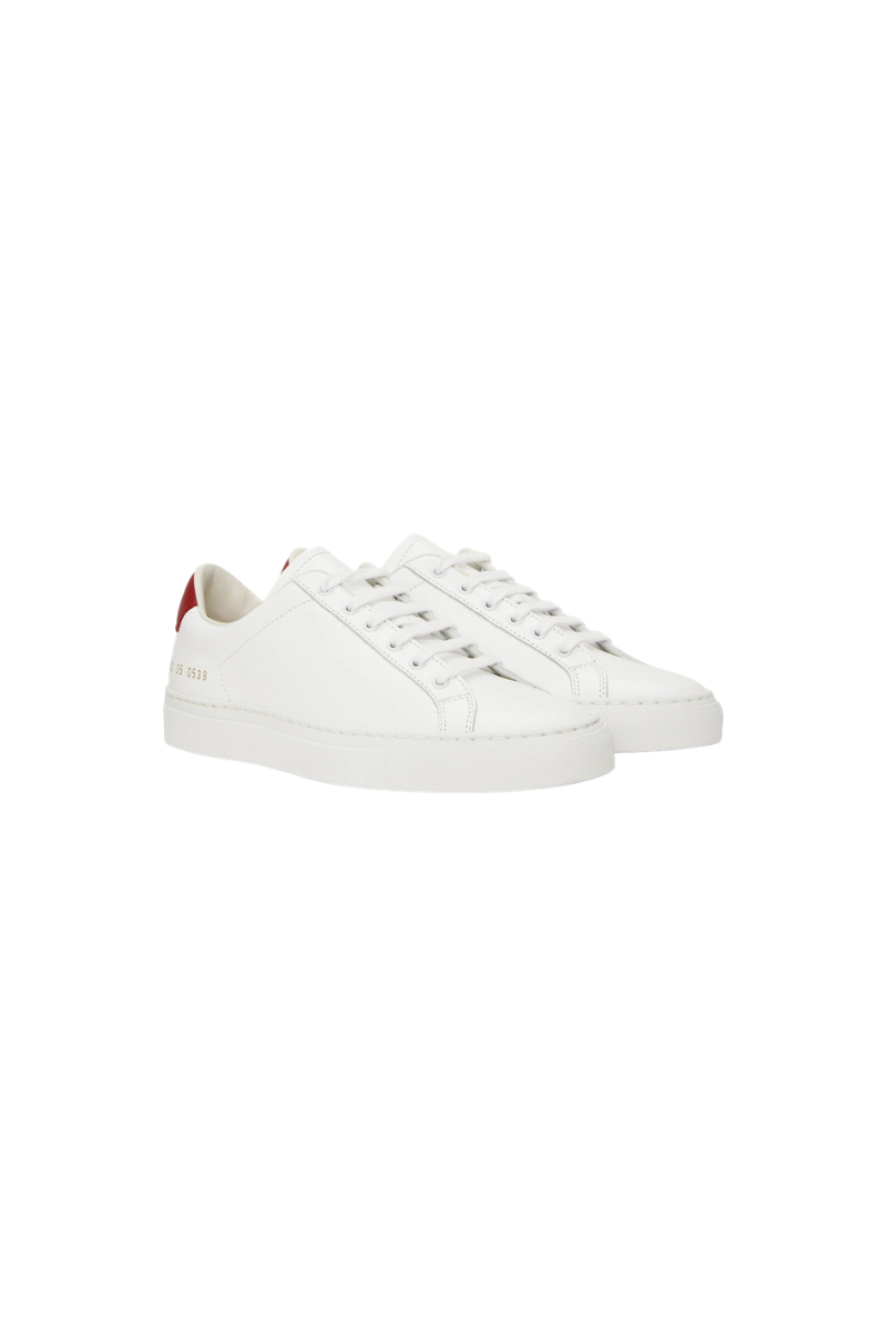 Common Projects Retro Low Womens 6093-White/Red