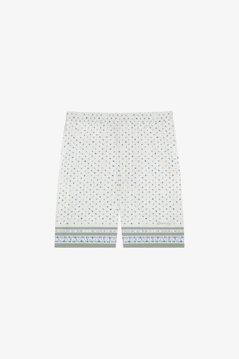 Givenchy Tailored Jogger Shorts-Cream/Green