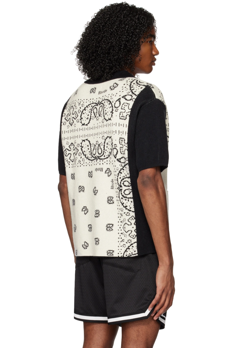 Rhude Black &White Banco Shirt