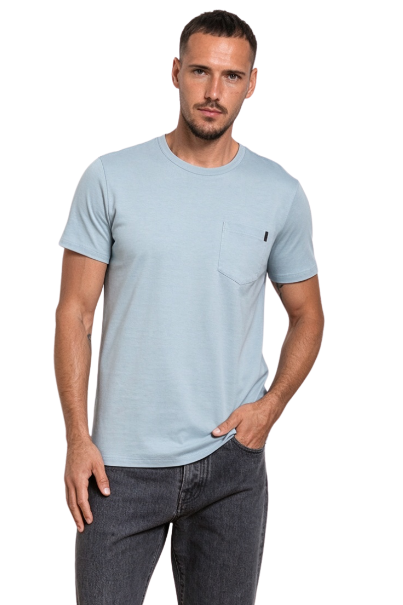 MooRER BRUZIOSLC T-Shirt Azzurro