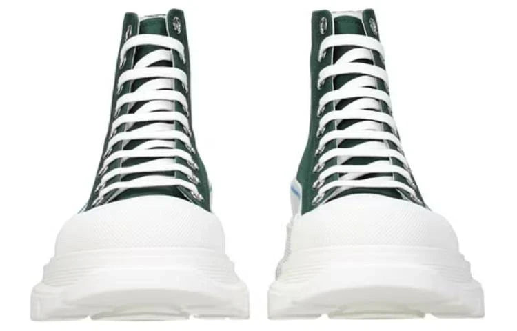 Alexander McQueen Tread Slick High-Top Sneakers 'Green White'