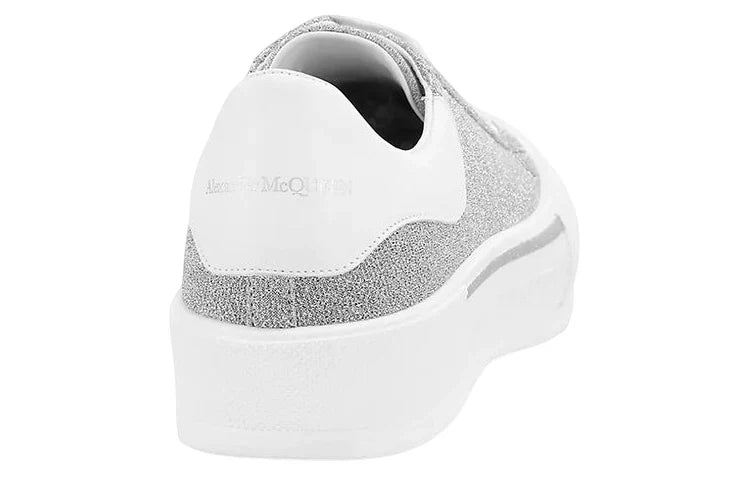 Alexander McQueenDeck Lace-Up Plimsoll Sneakers 'Grey White'