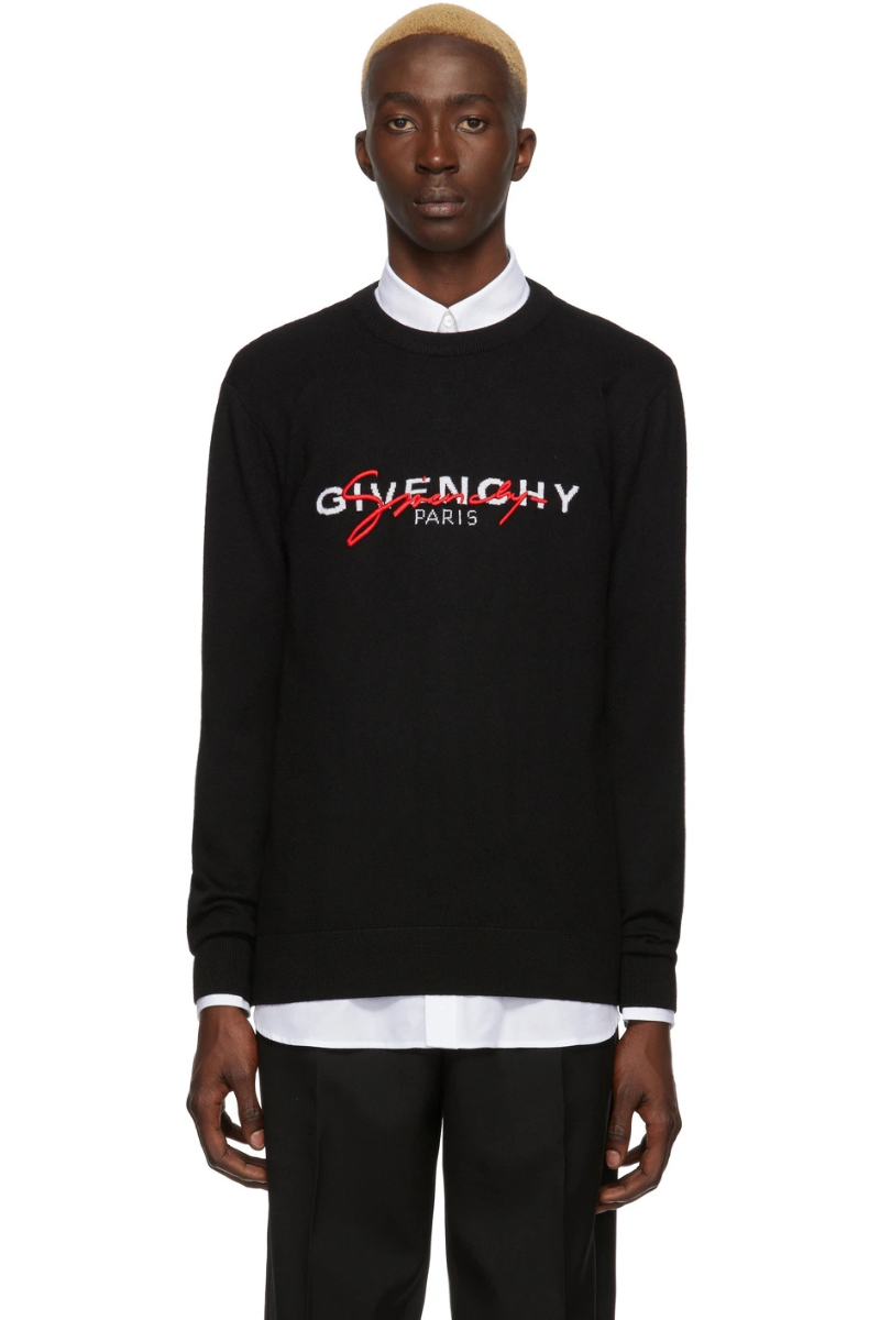 Givenchy Black Classic Signature Sweater