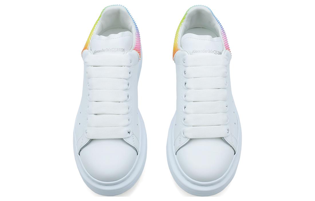 Alexander McQueen Oversized Sneaker in White/Multi Color