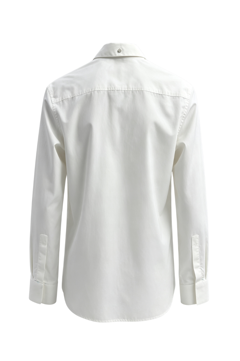 Givenchy Contemporary Fit Shirt W/U Lock Harness White/Silvery BM60RZ109F
