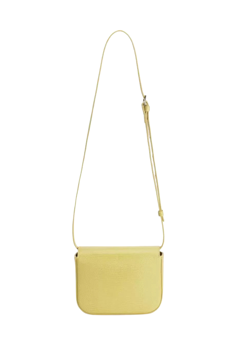 Fabiana Filippi Leather Eclissi Crossbody Bag Yellow