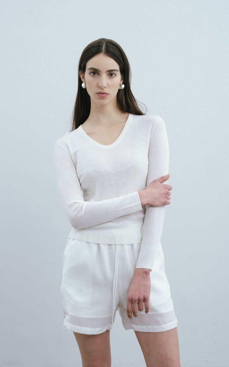 V Neck Wool Sweater