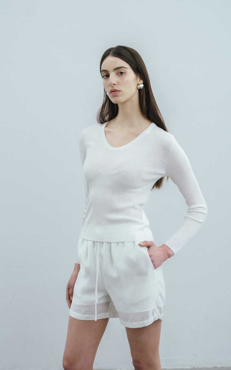 V Neck Wool Sweater