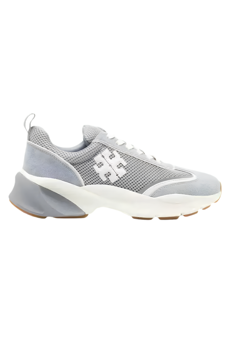 Tory Burch Good Luck Trainer Grey/Bianco/Aria Blue 169772-400