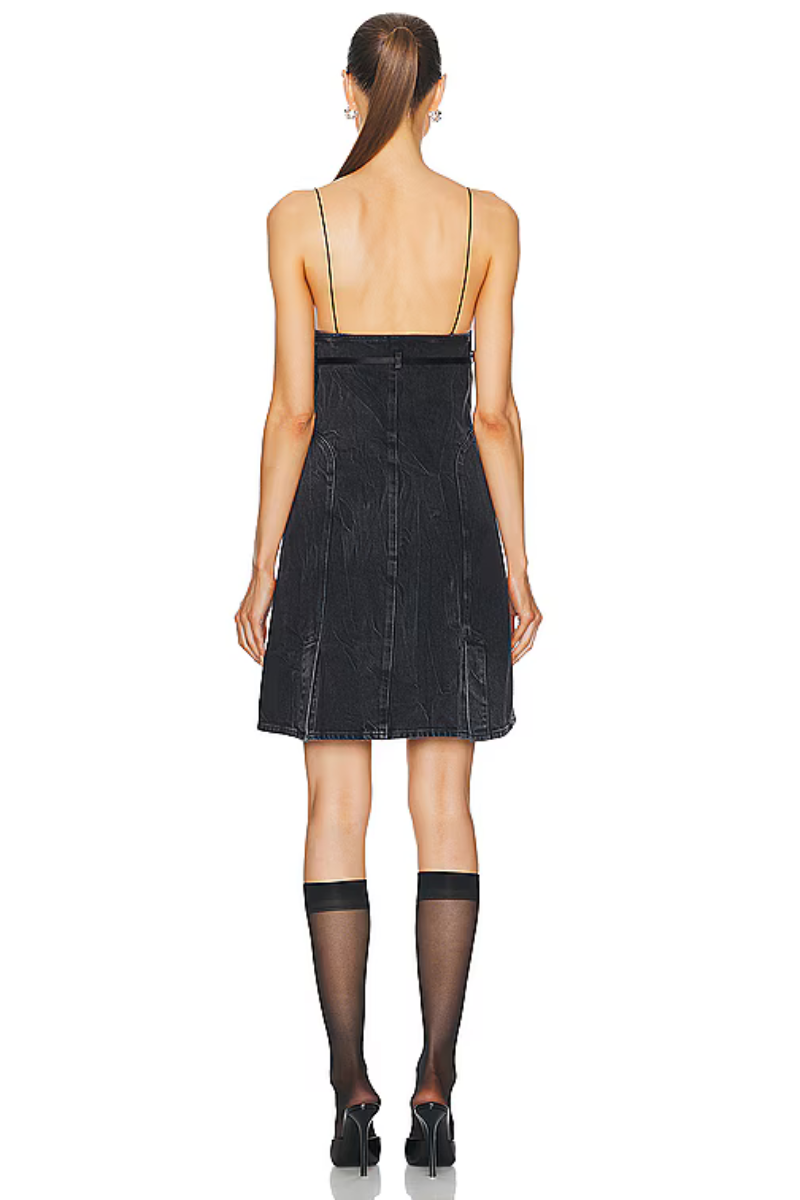 Givenchy Voyou Denim Dress-Black