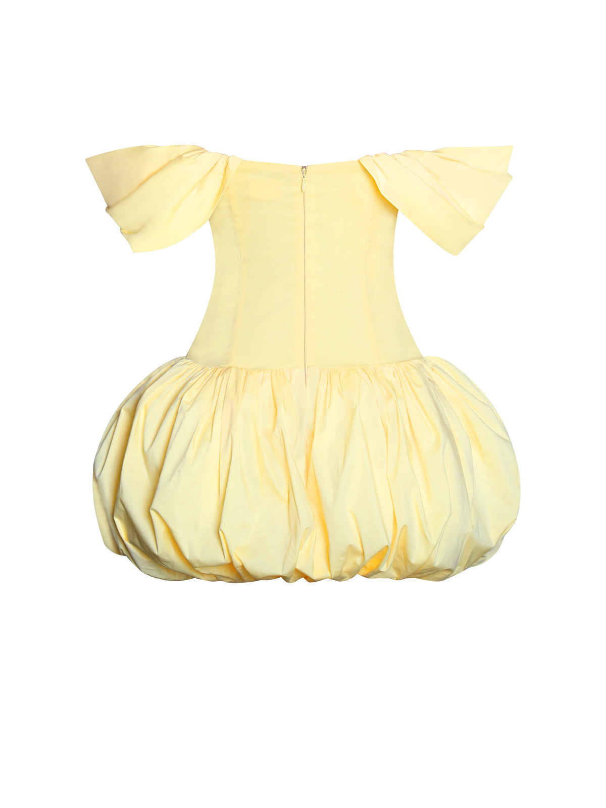 Umika Butter Yellow Bubble Hem Mini Dress (Archive Sale)