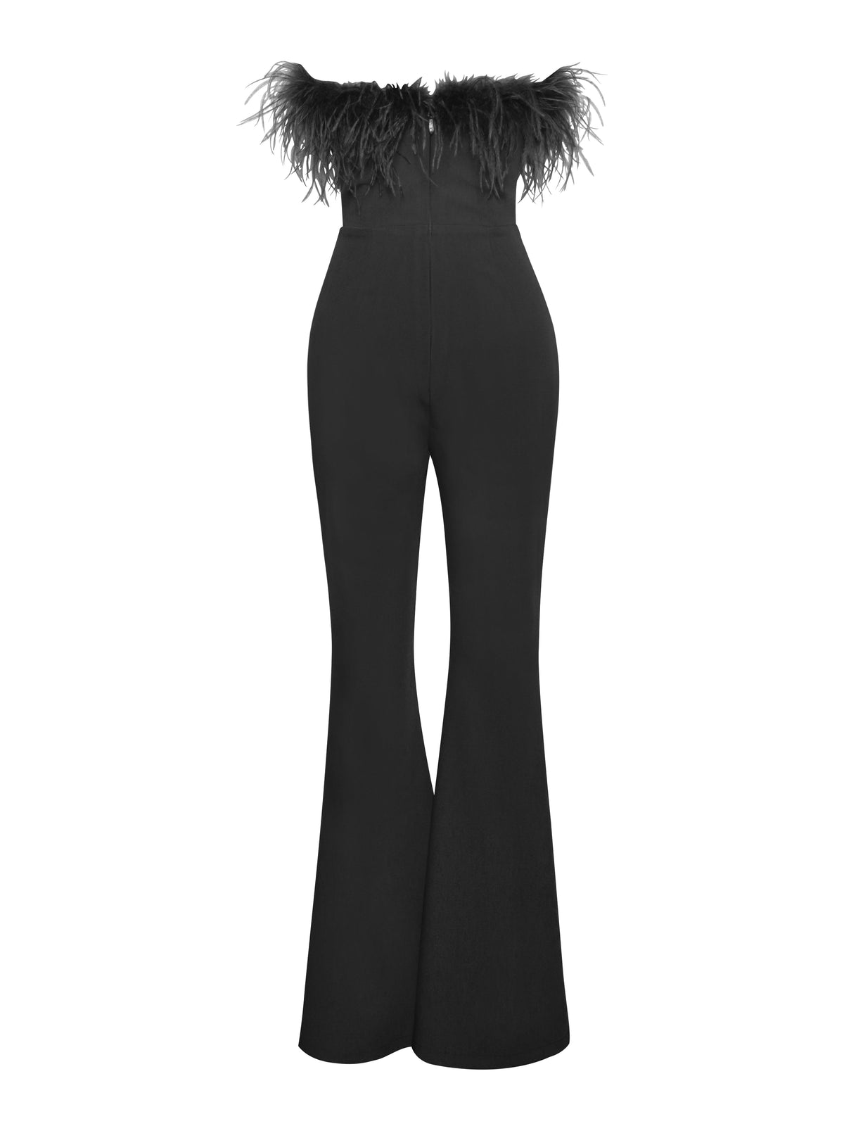 Kylan Black Feather Jumpsuit (Archive Sale)