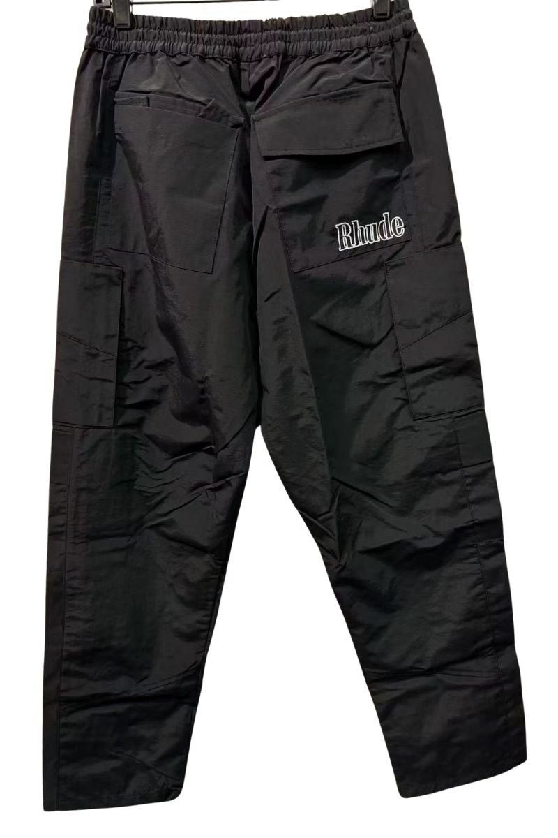 Rhude Black Cotton Cargo Pants