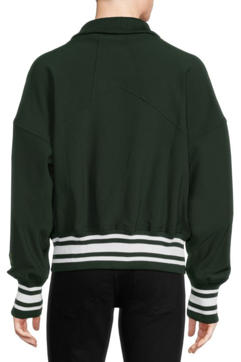 RHUDE Dropped Shoulder Zip Jacket - Green