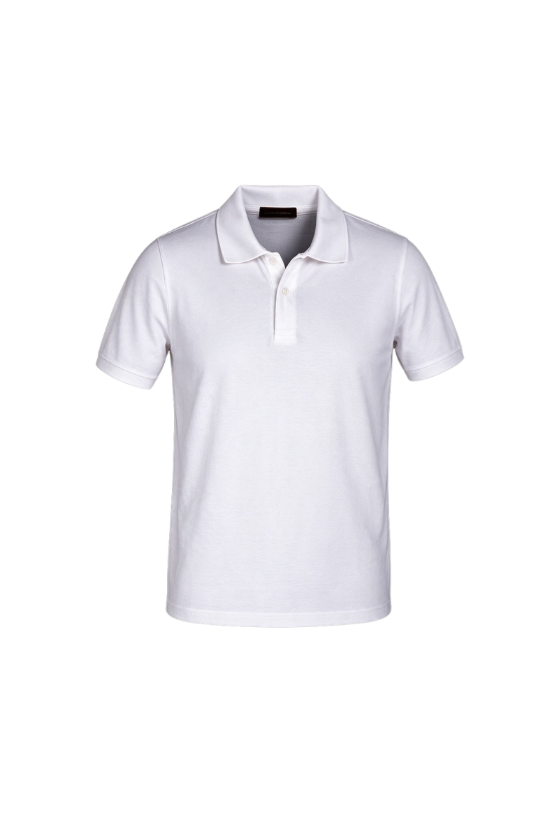 MooRER DUDERO-SPG Short Sleeve Polo Shirt Bianco