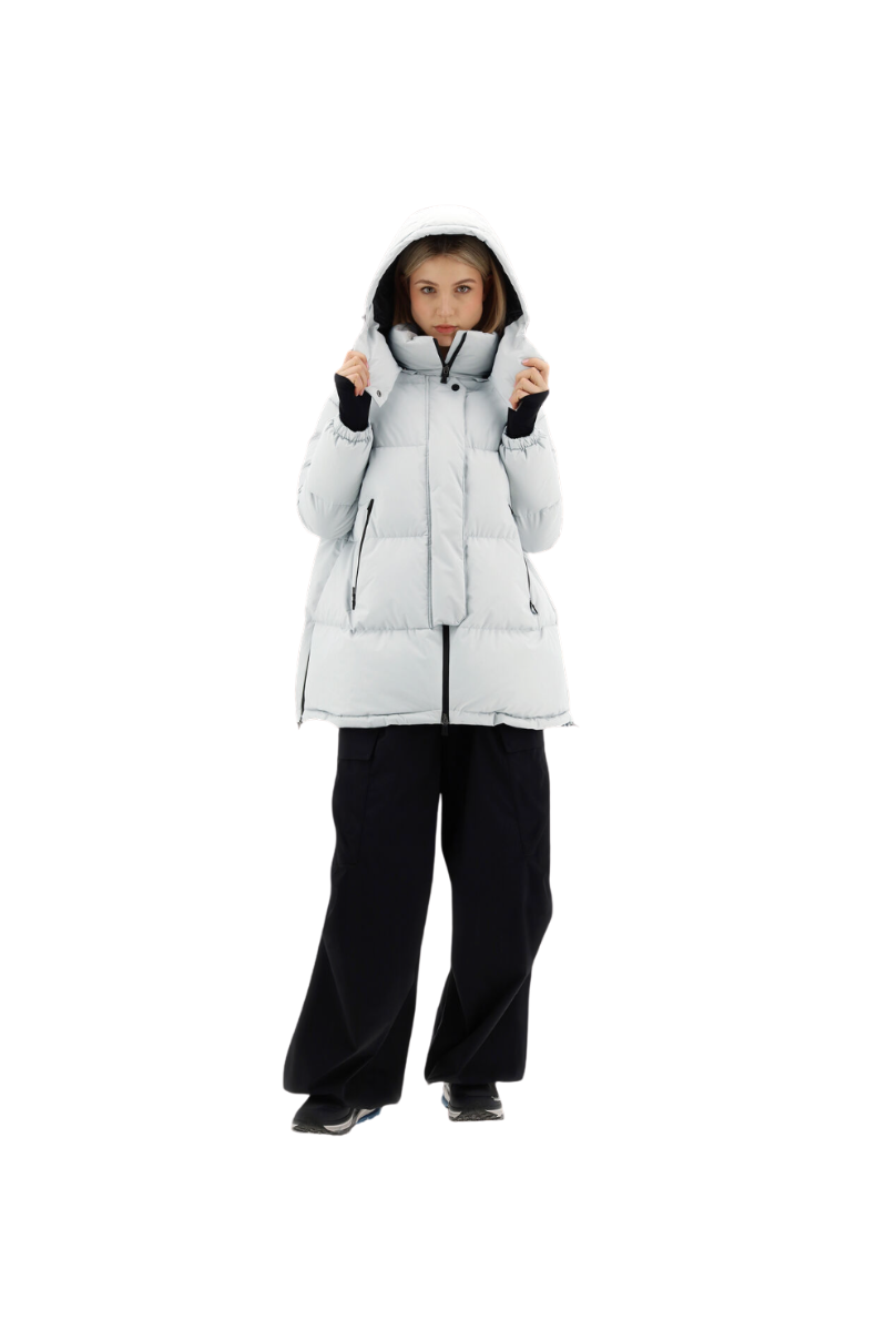 Herno Women's Laminar Oversize Gore-Tex Windstopper Coat Ice