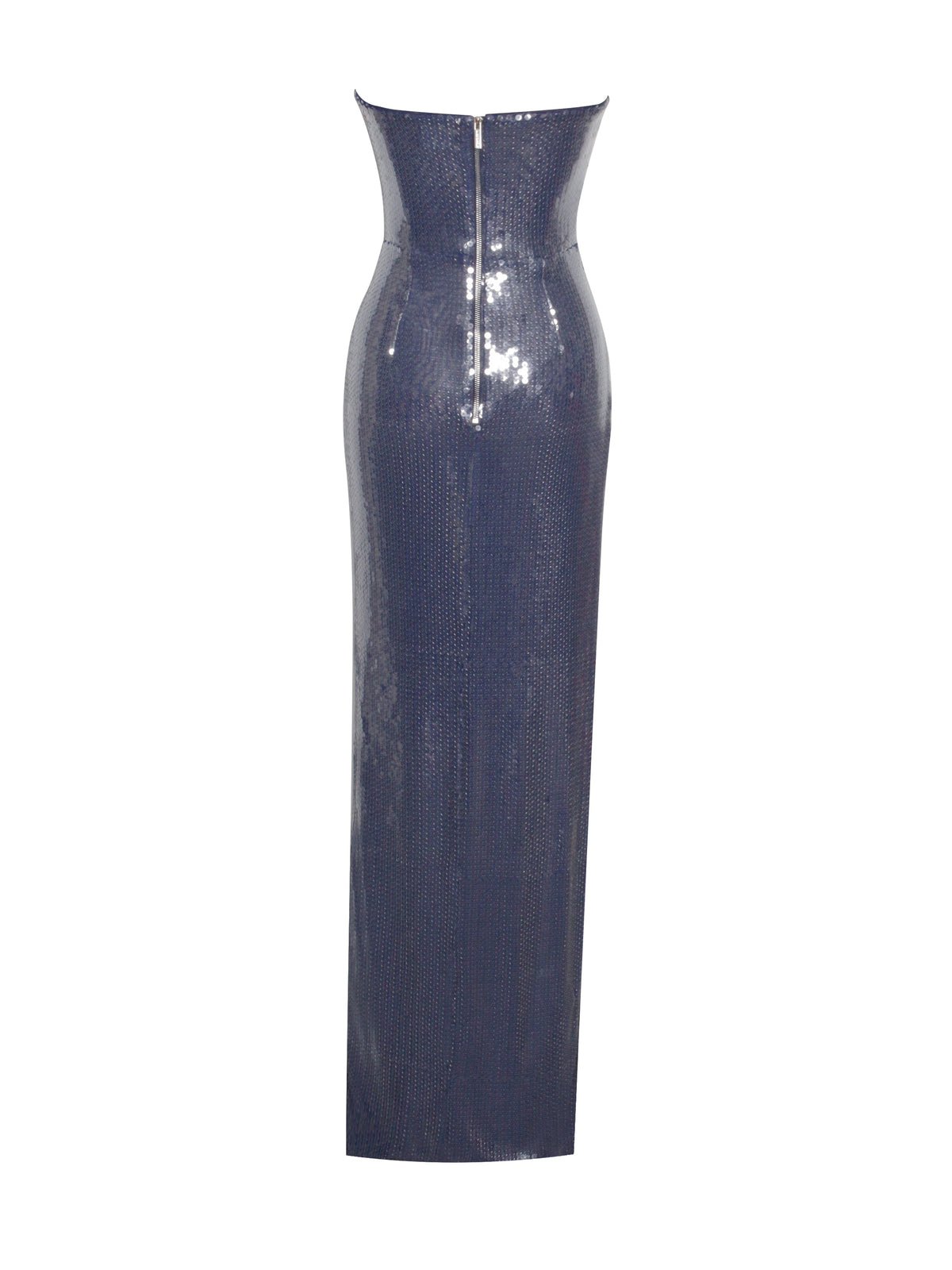 Ramona Navy Sequin Strapless High Slit Maxi Dress (Archive Sale)