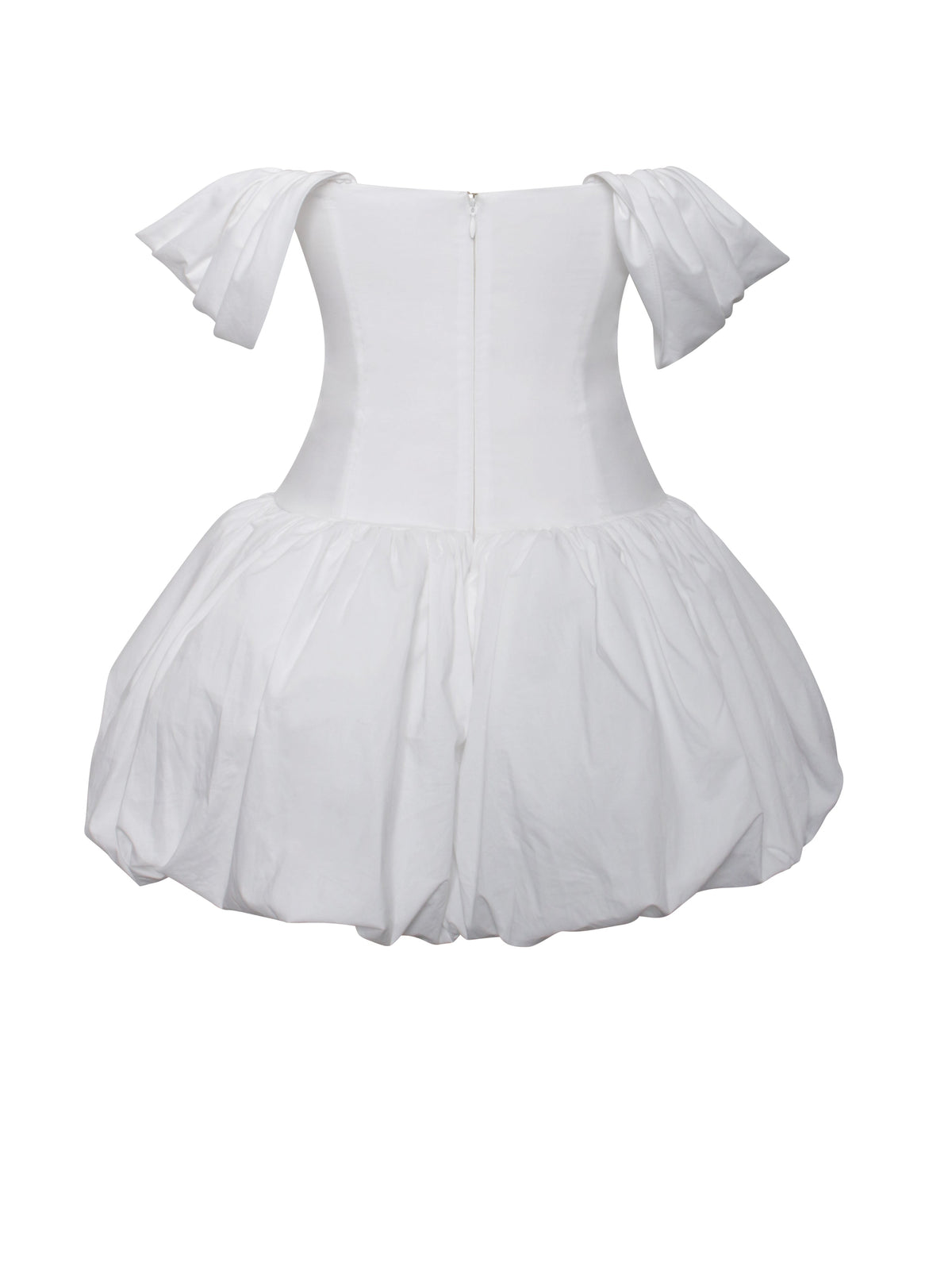 Umika White Bubble Hem Mini Dress (Archive Sale)