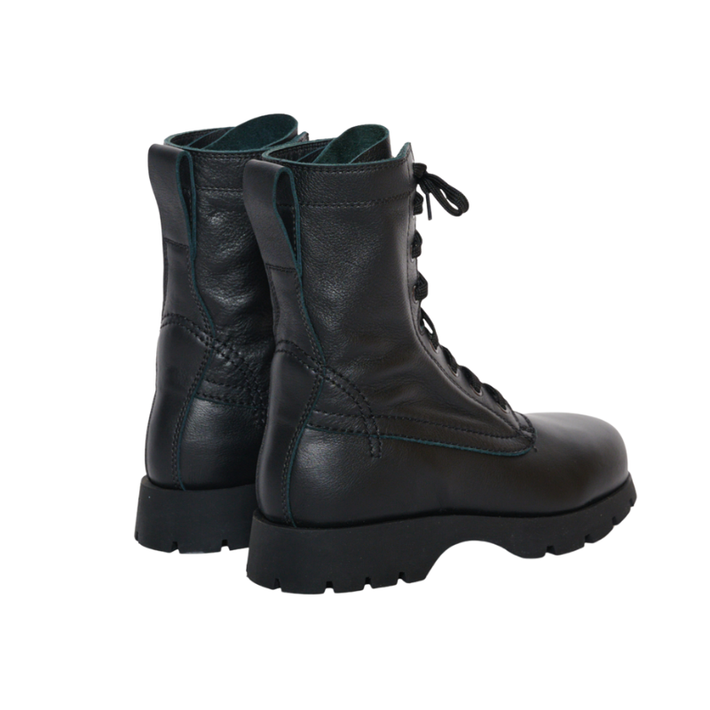 Womens | Jil Sander Black Leather Combat Boots