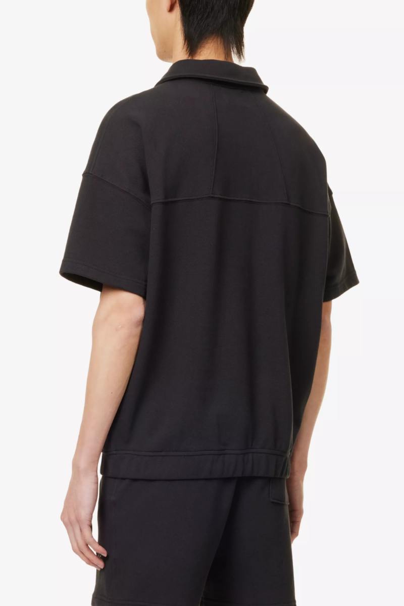 Rhude Black Embroidered Polo