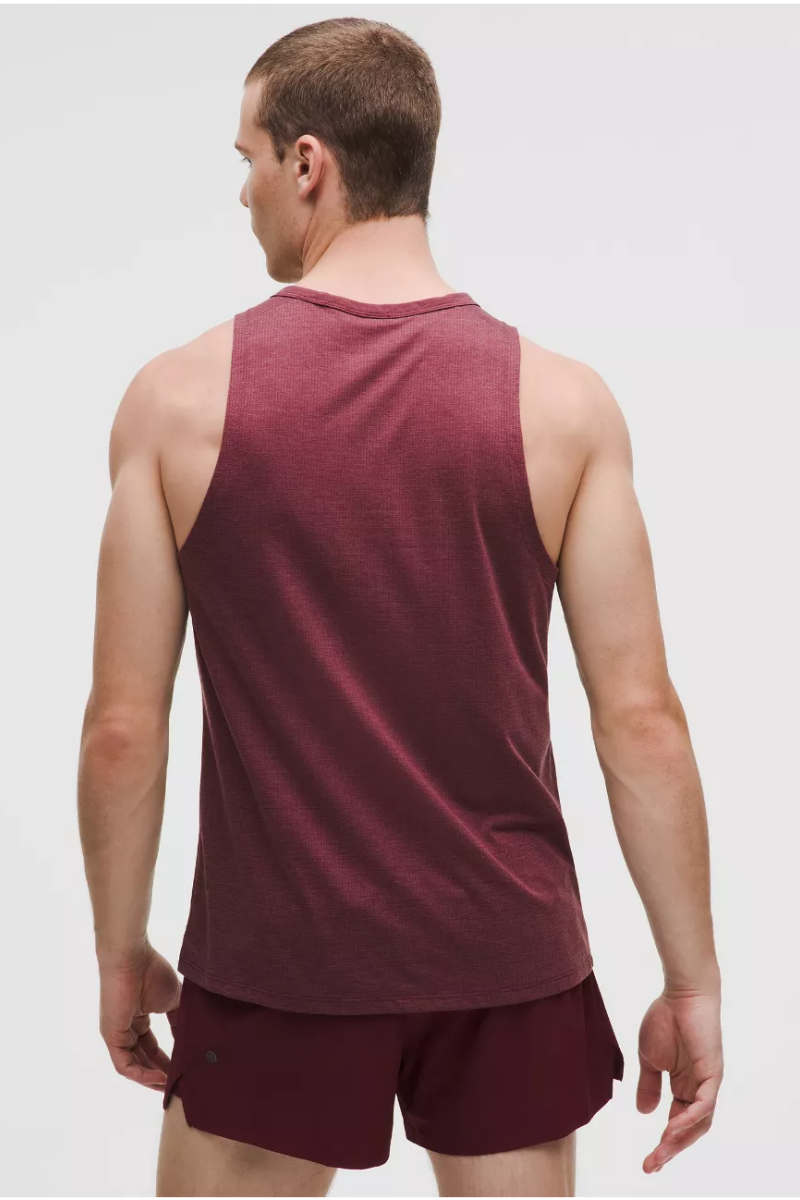 Lululemon Mile Maker Mesh Tank Burgundy