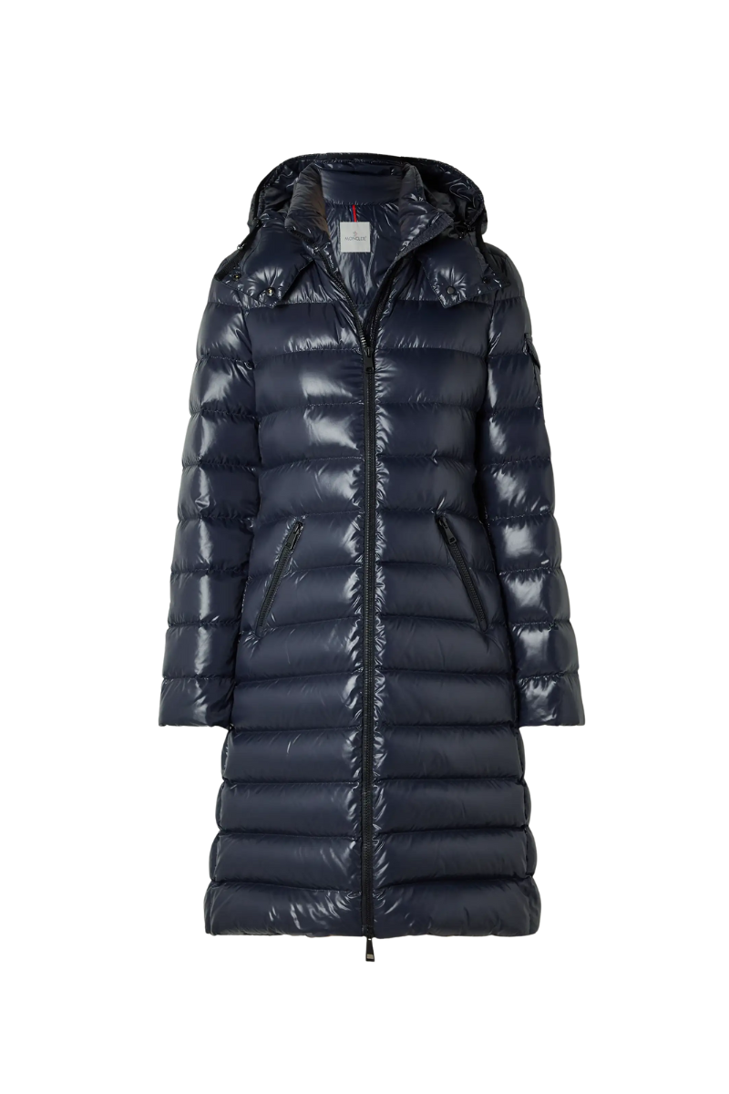 Moncler Women MOKA JACKET Long Glossy Down Coat
