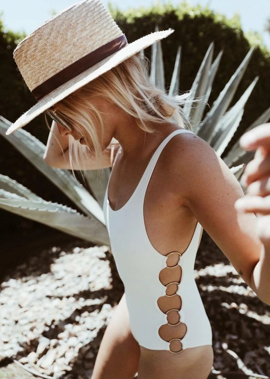 Solid & Striped The Jennifer One Piece - Cream