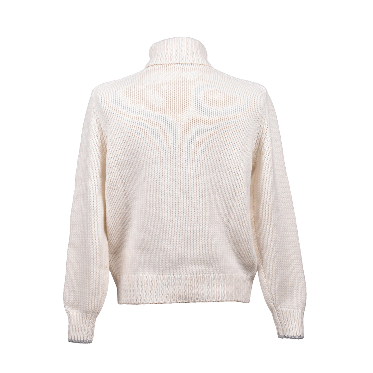 BRUNELLO CUCINELLI MEN'S CREAM CASHMERE CABLE SWEATER