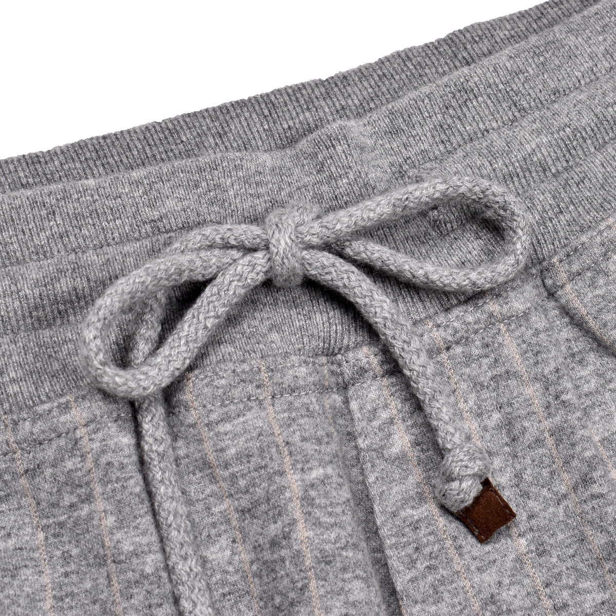 BRUNELLO CUCINELLI MEN'S GREY CASHMERE BLEND TROUSERS