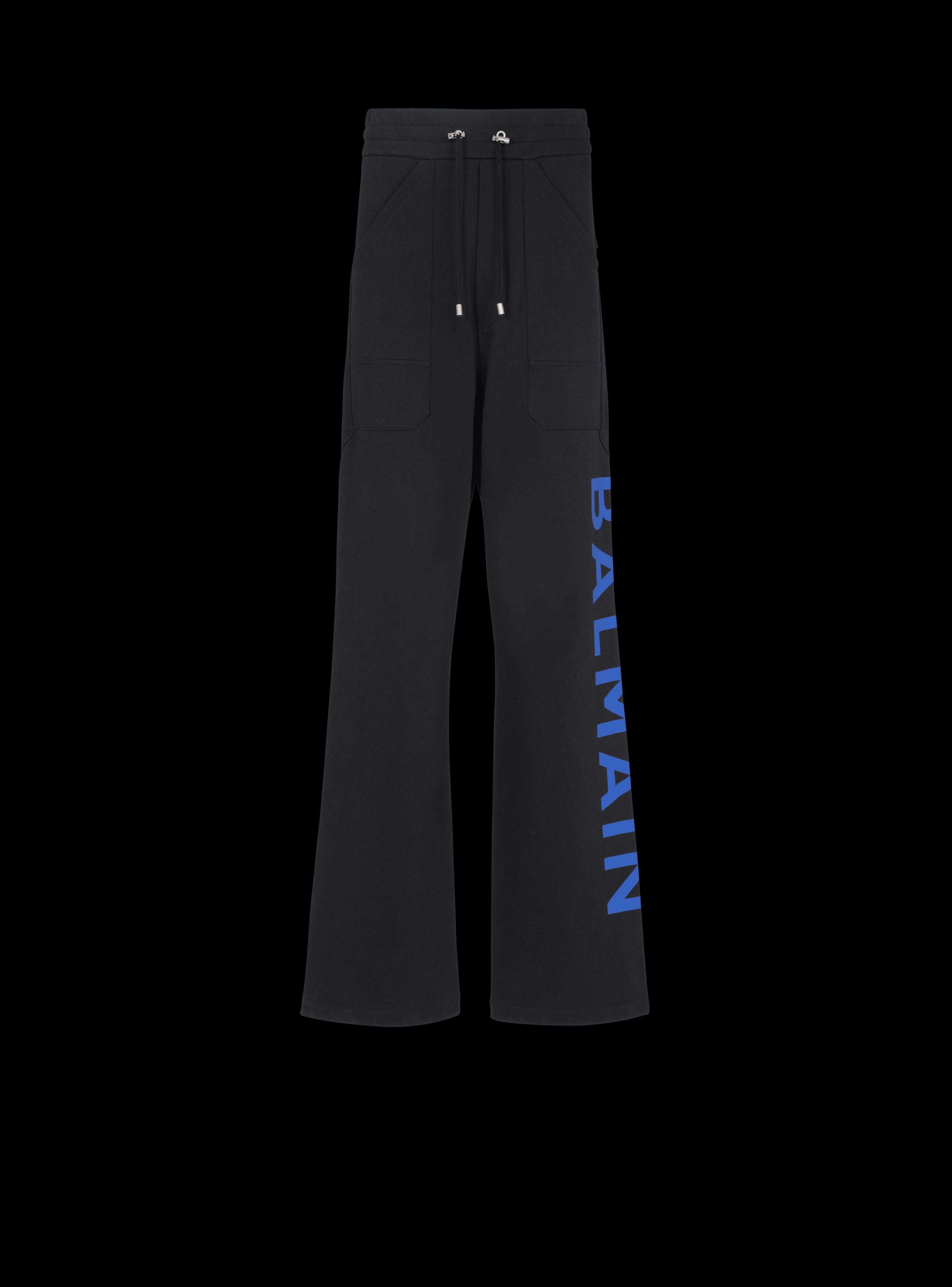 BALMAIN MEN'S BALMAIN SIDE PRINTED SWEATPANTS NWT