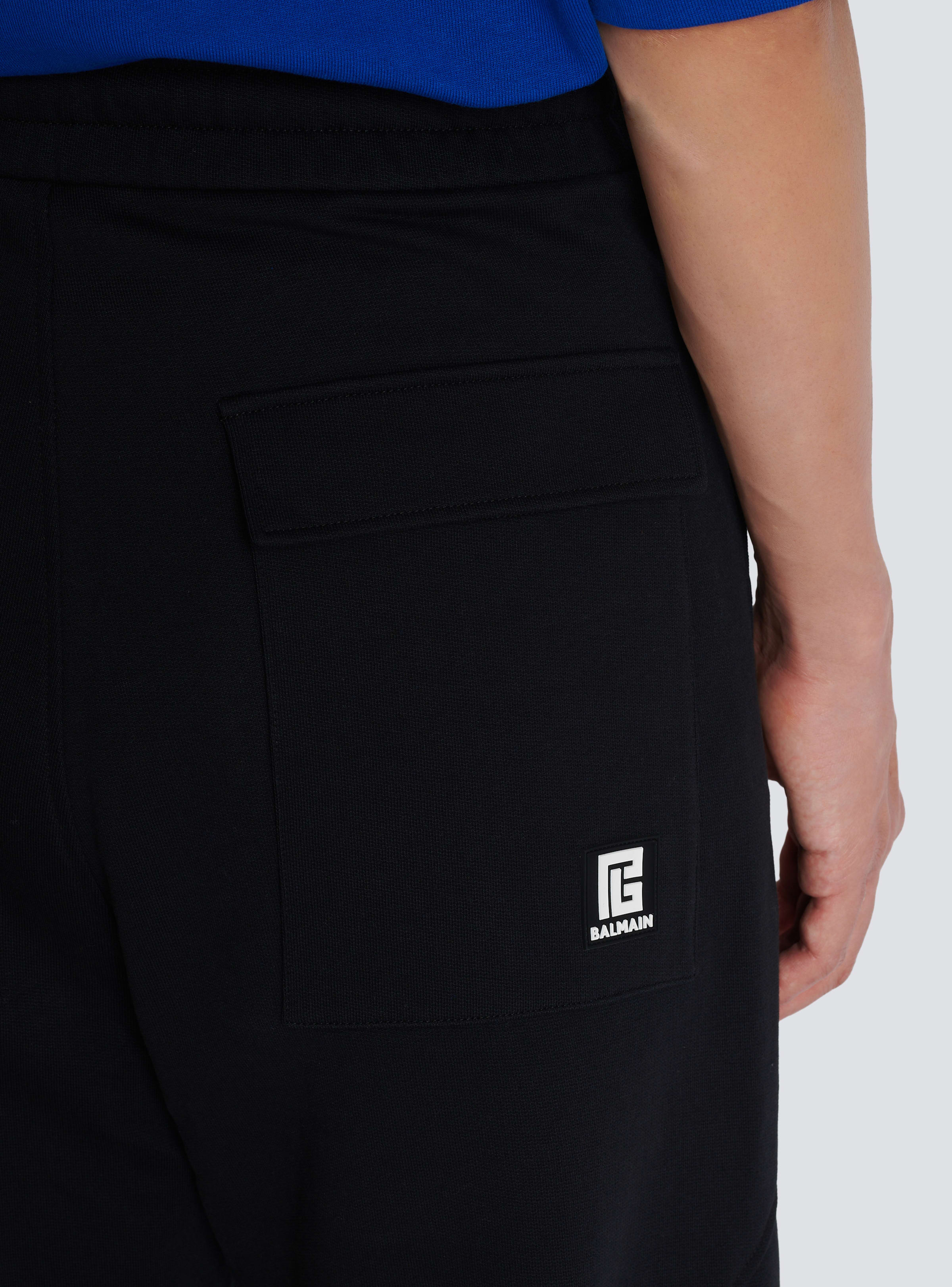 BALMAIN MEN'S BALMAIN SIDE PRINTED SWEATPANTS NWT