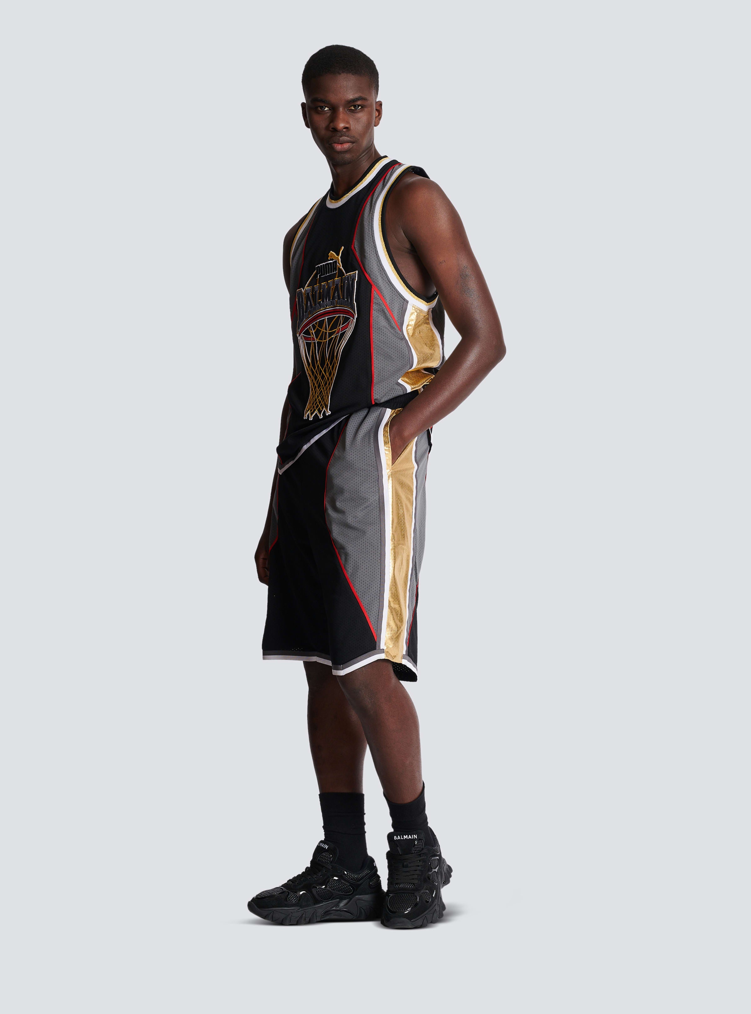 BALMAIN MEN'S BALMAIN X PUMA BOXY SHORTS NWT