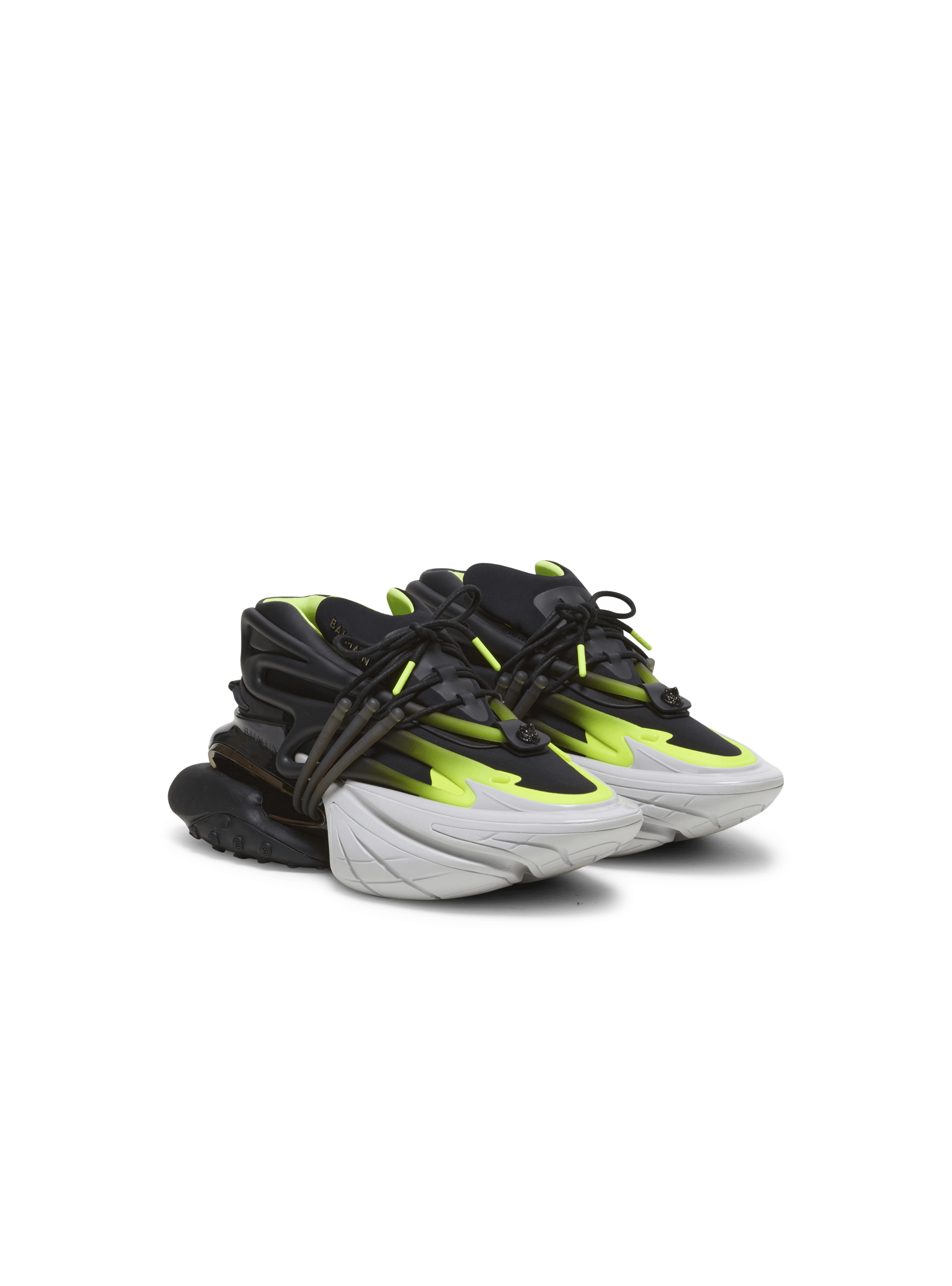 BALMAIN MEN'S UNICORN-NEOPRENE&CALFSKIN NWT