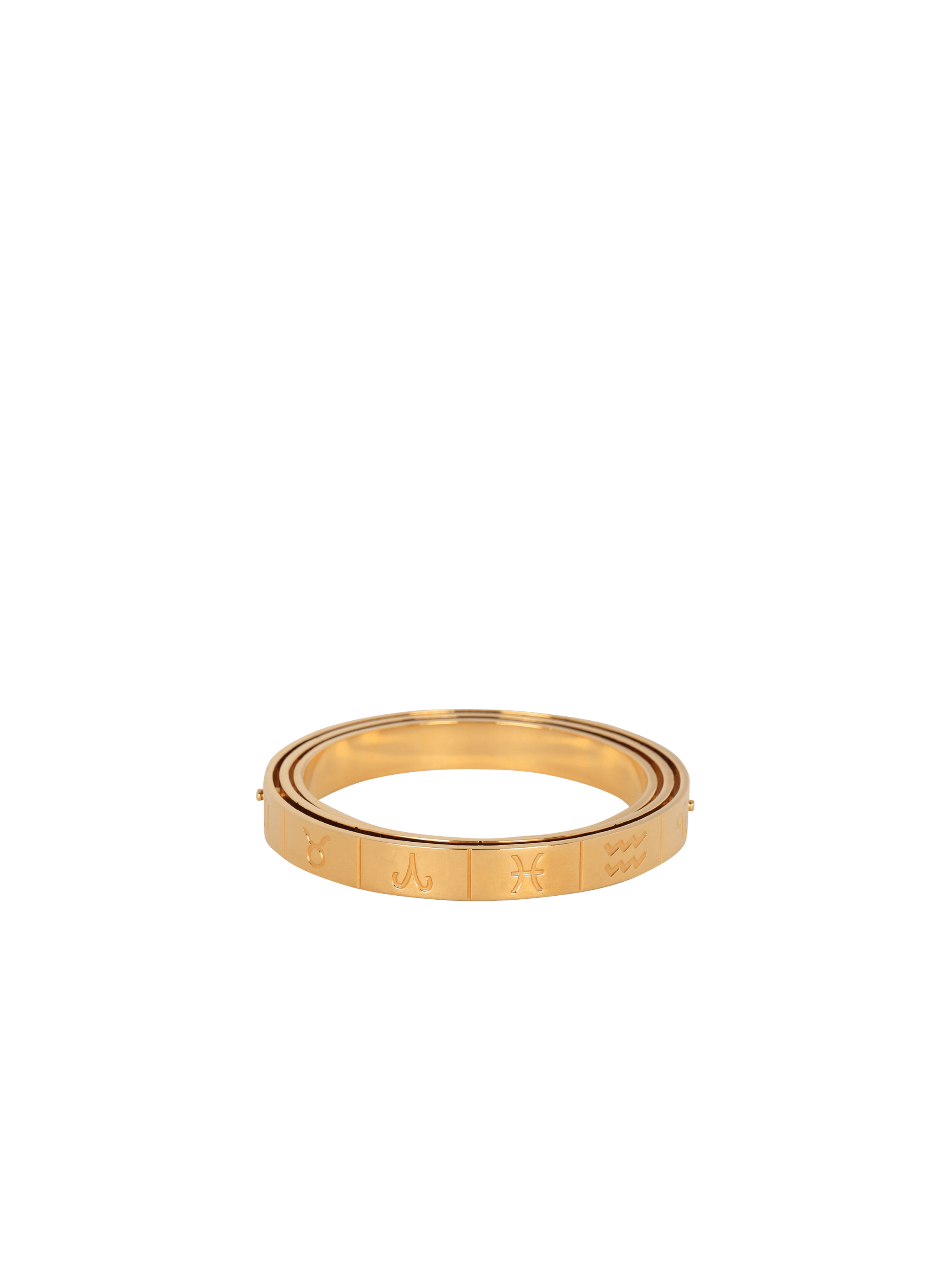 BALMAIN WOMEN'S ZODIAC BRACELET-ENGRAVED BRASS NWT