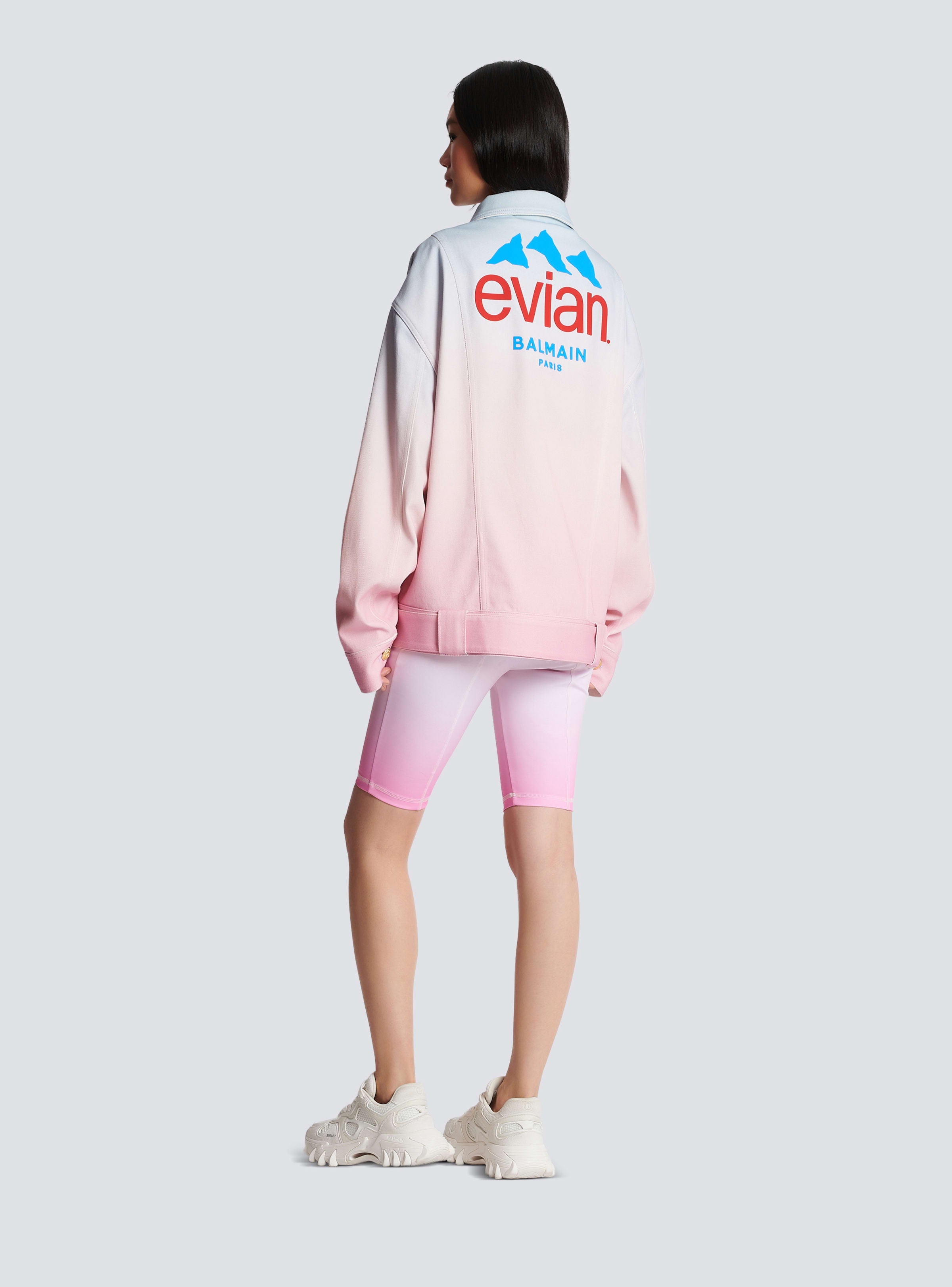 BALMAIN WOMEN'S EVIAN GRADIENT DENIM OVERSIZE JACKET NWT