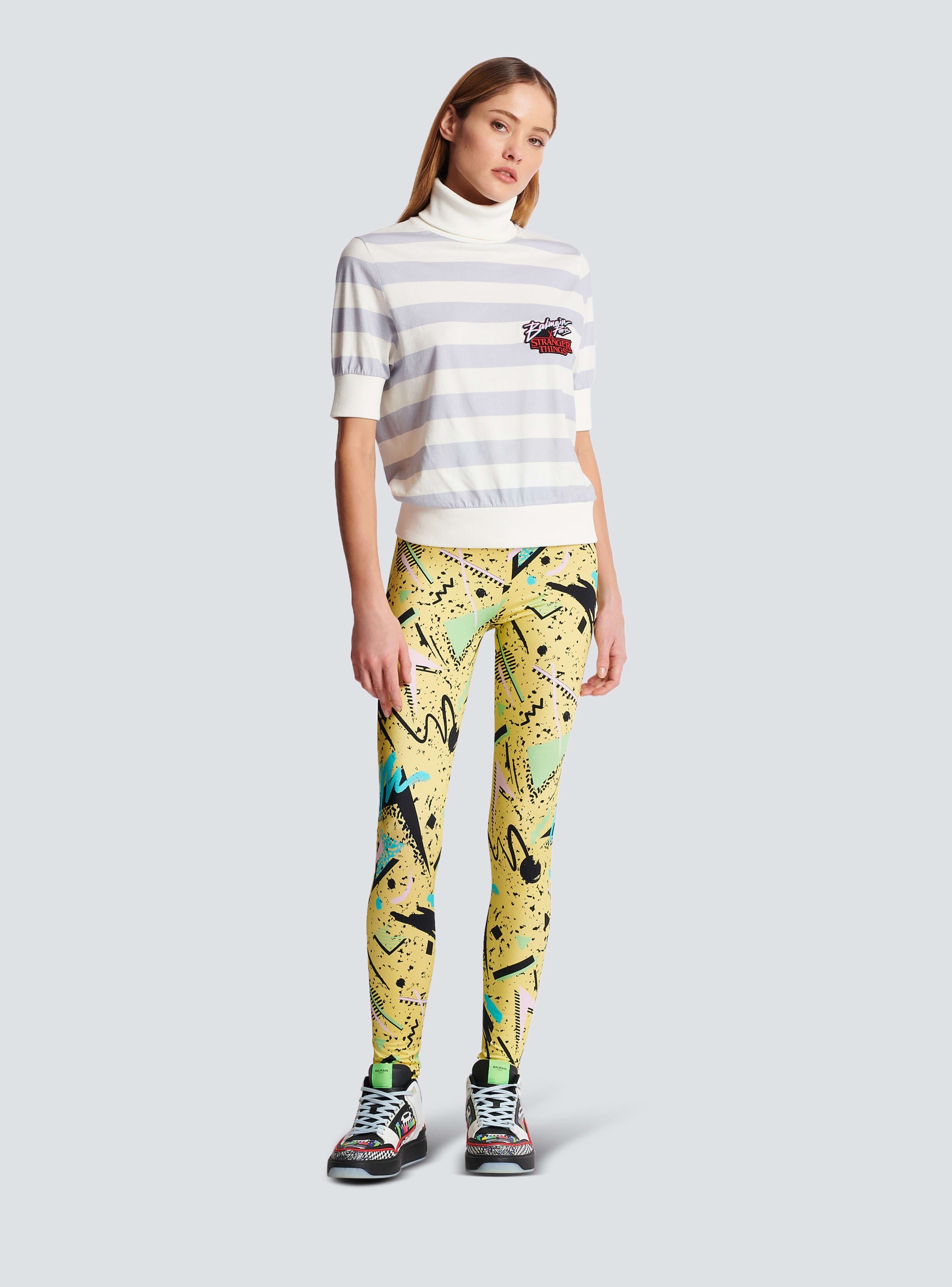 BALMAIN WOMEN'S COL ROULE MANCHE COURTE NWT