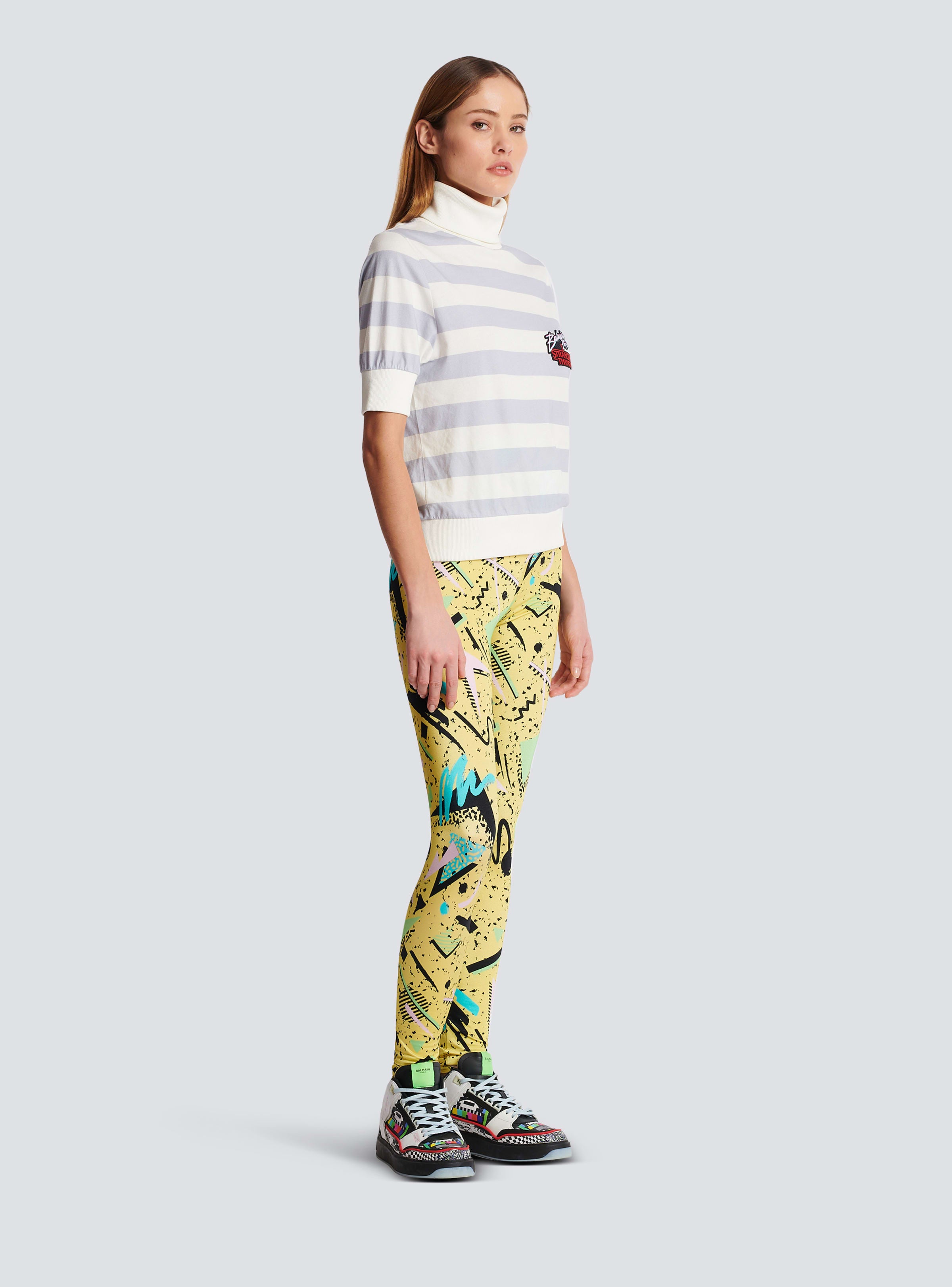 BALMAIN WOMEN'S COL ROULE MANCHE COURTE NWT