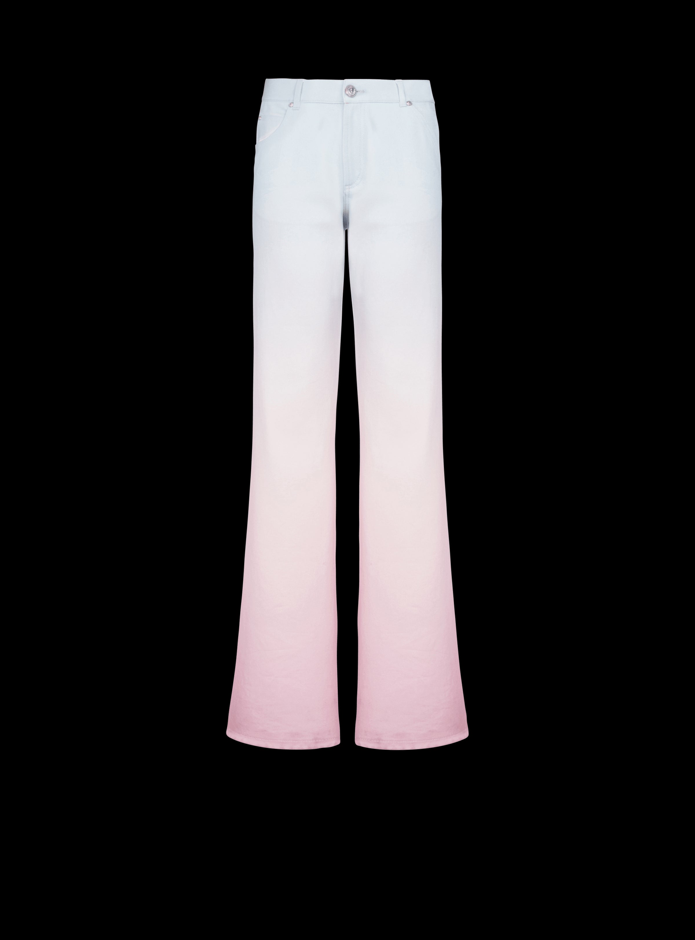 BALMAIN MEN'S BALMAIN X EVIAN GRADIENT DENIM PANTS NWT