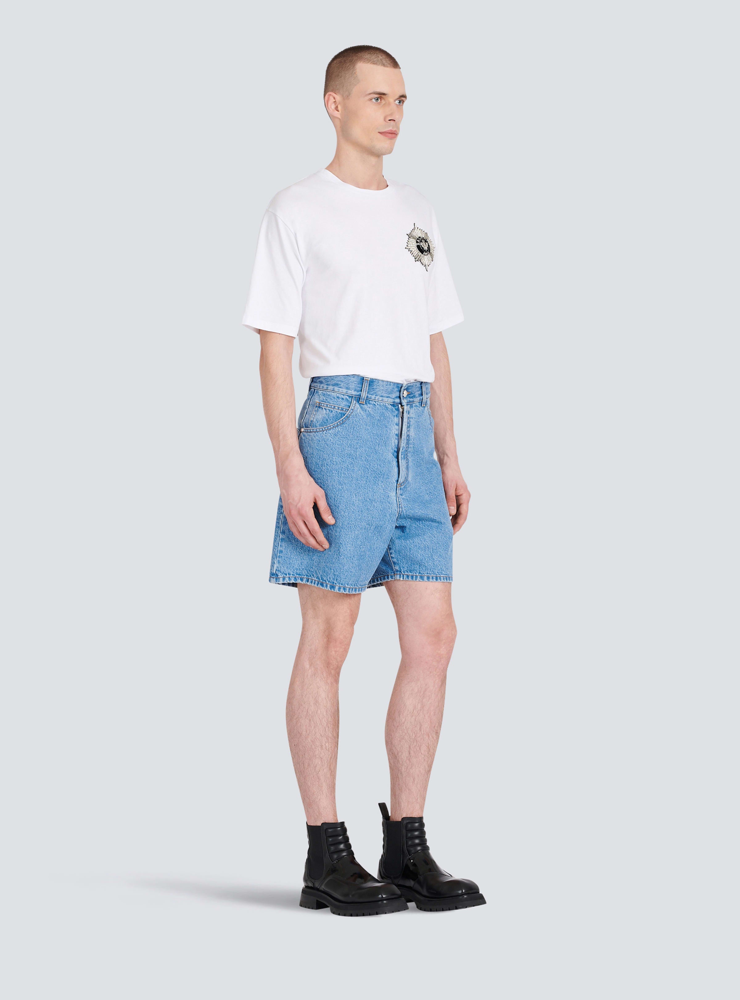 BALMAIN MEN'S SHORT DENIM LARGE NWT