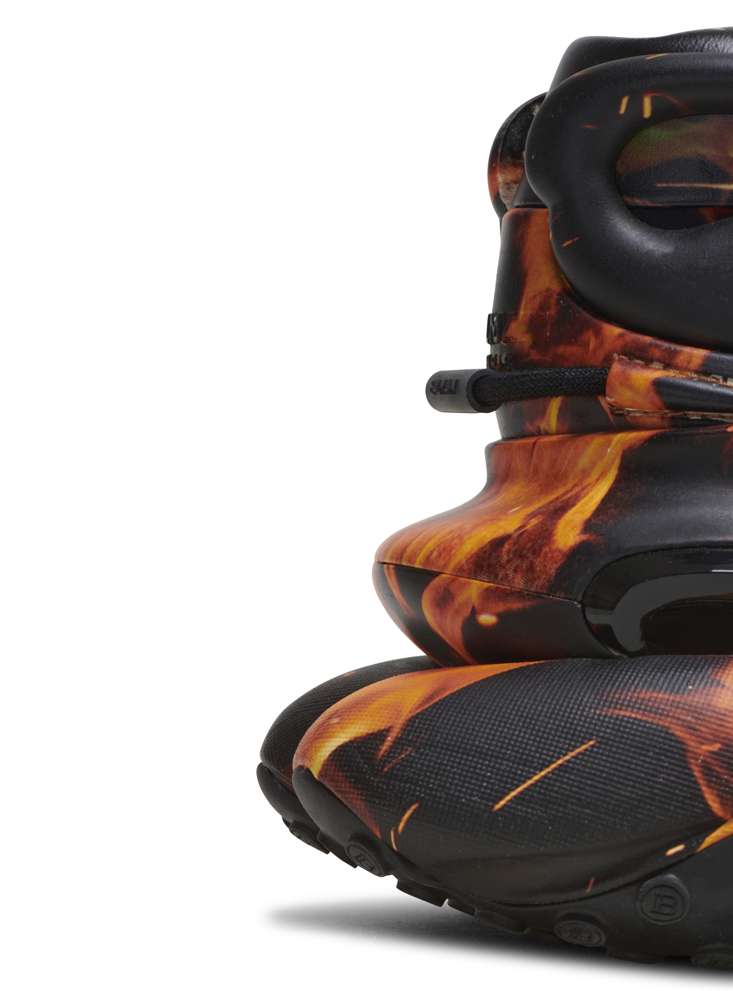 BALMAIN MEN'S UNICORN-PRINTED NEOPRENE&CALFSKIN NWT