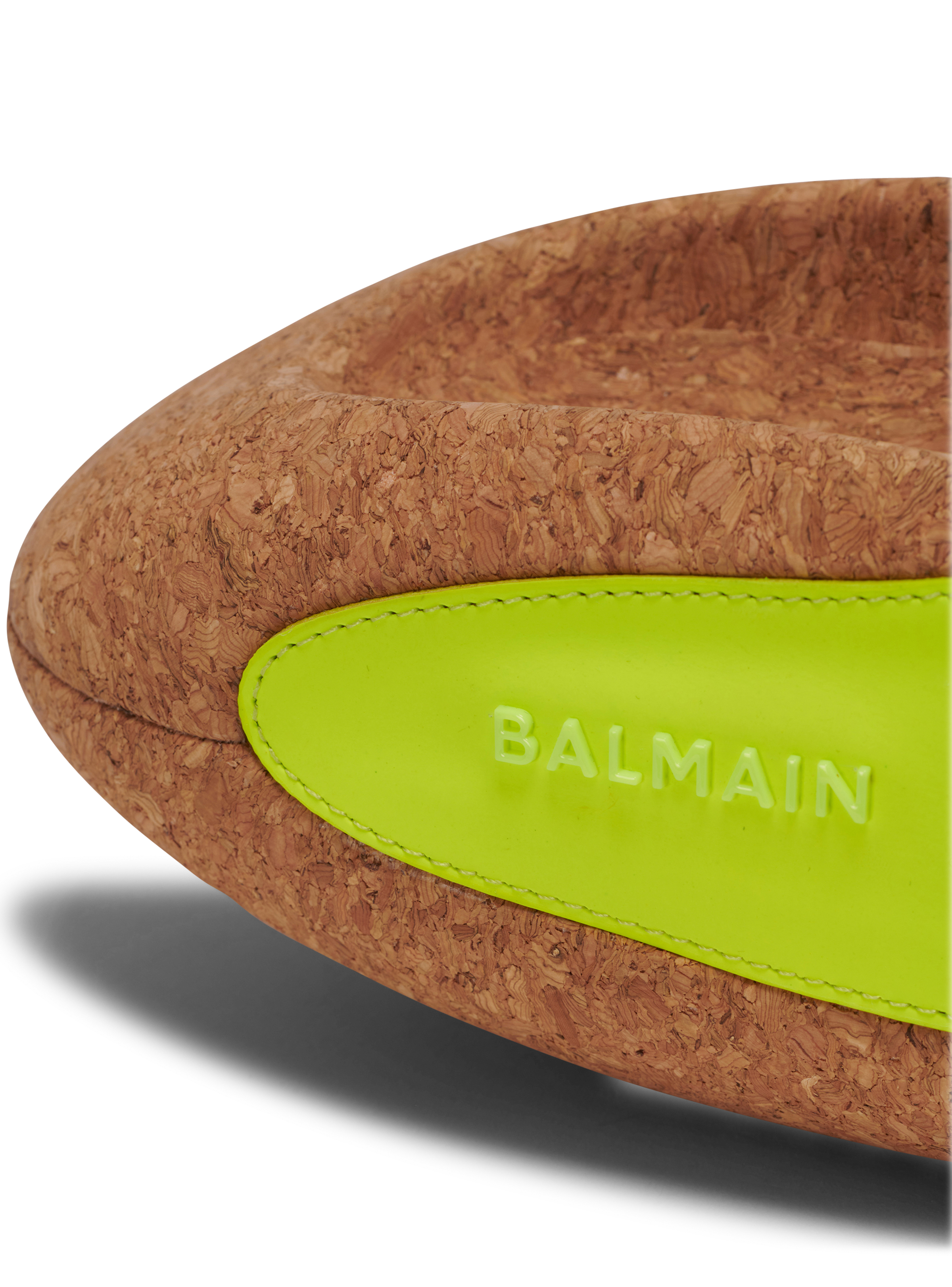 BALMAIN MEN'S B-IT-RUBBER LEATHER&CORK NWT