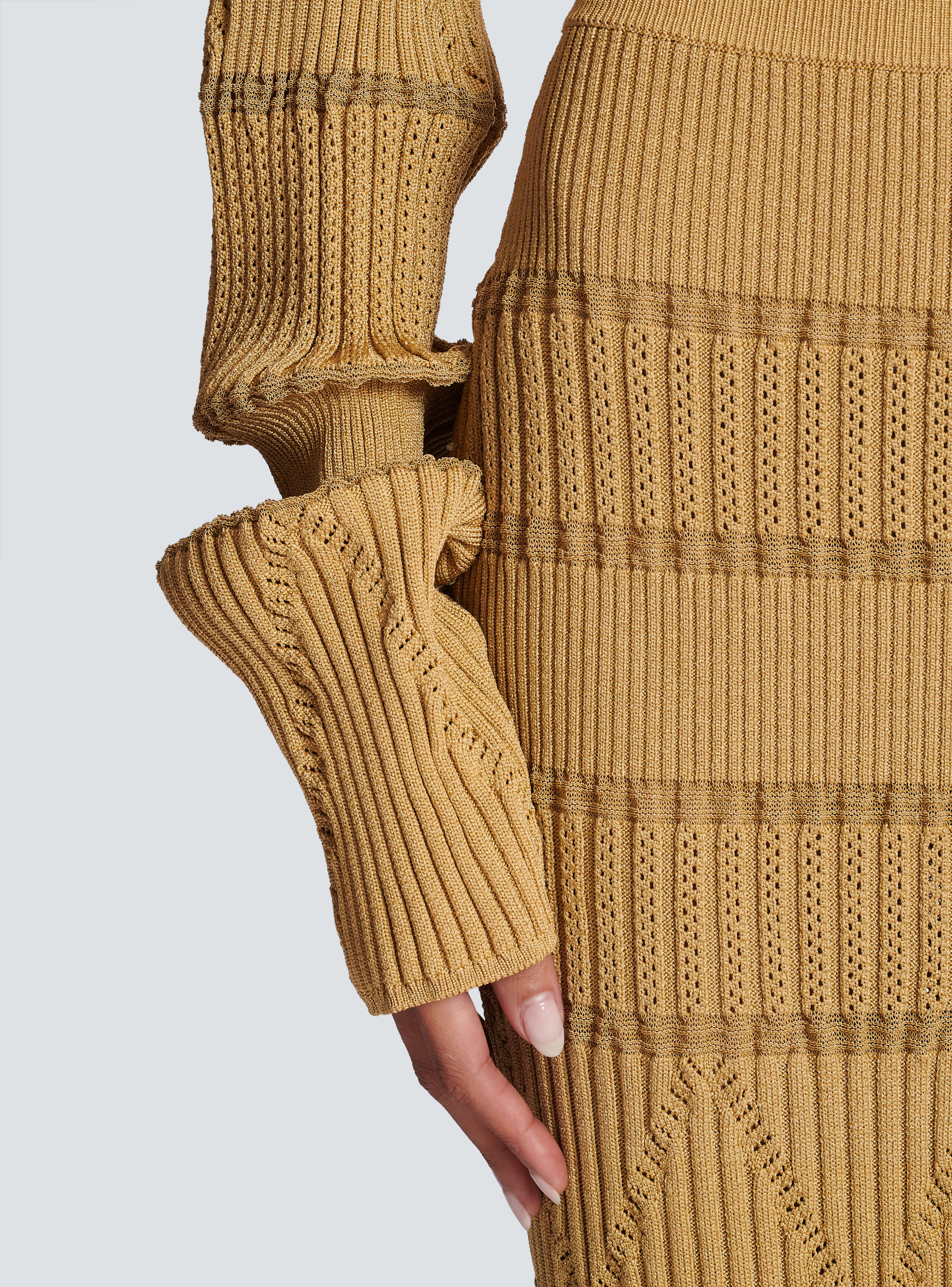 BALMAIN WOMEN'S BOAT NECK KNITTED CROPPPED SWEATER NWT