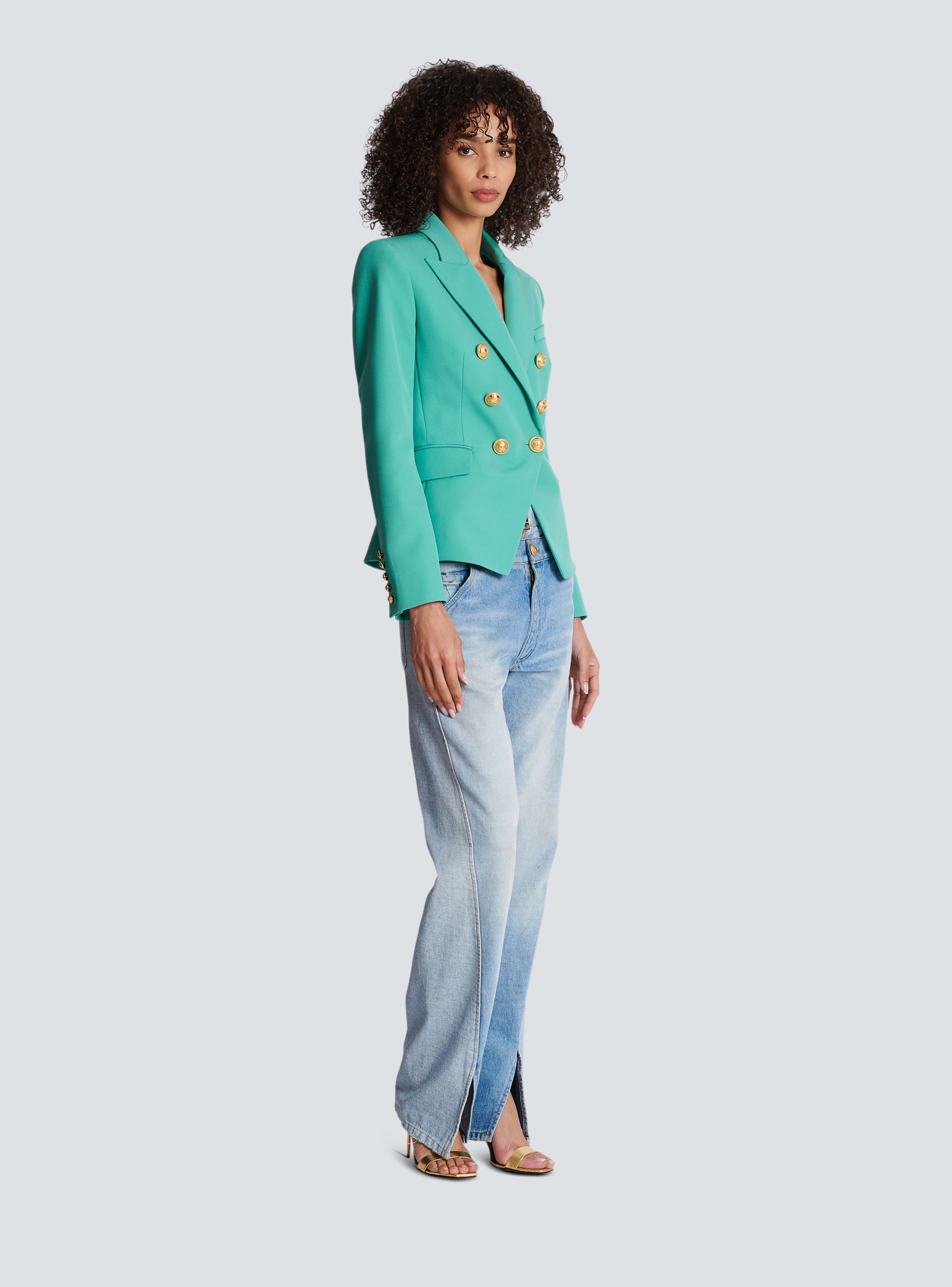 BALMAIN WOMEN'S 6 BTN GRAIN DE POUDRE JACKET NWT